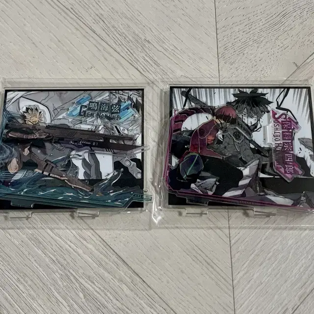 괴수 8호 대만판 특전 원화 아크릴 스탠드 명장면 디오라마 나루미 호시나