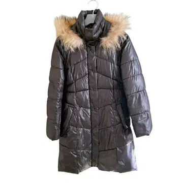 INGNI 다운 코트 롱 기장 퍼 블랙 M