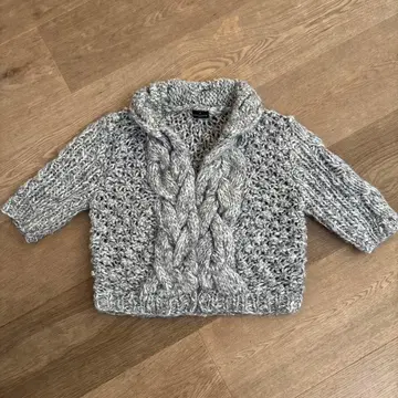 DANIEL HECHTER 케이블 짜임 숏 볼레로