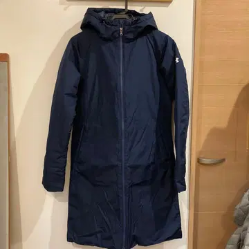 언더아머 네이비 벤치 코트