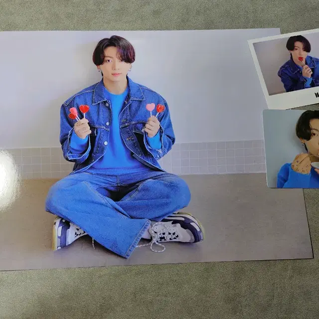 3종 일괄 bts 방탄 부산 옛투컴 포스터 포카 정국