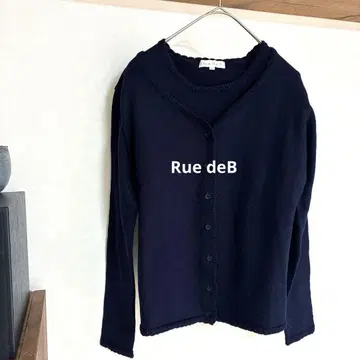 택 포함 새상품 Rue de B 네이비 앙상블