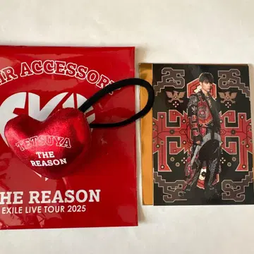 [ TETSUYA 하트 머리끈, 포토 카드 ] EXILE 굿즈 미사용