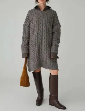 BABYLONE 케이블 니트 원피스 이번 시즌 상품