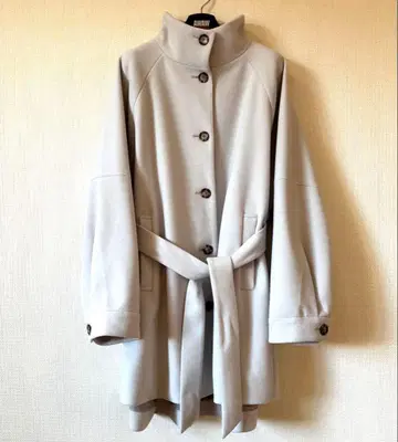 [택 포함 미사용품] 로리즈팜 울라이크 미들 코트 스탠드 칼라