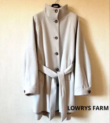 [택 포함 미사용품] 로리즈팜 울라이크 미들 코트 스탠드 칼라