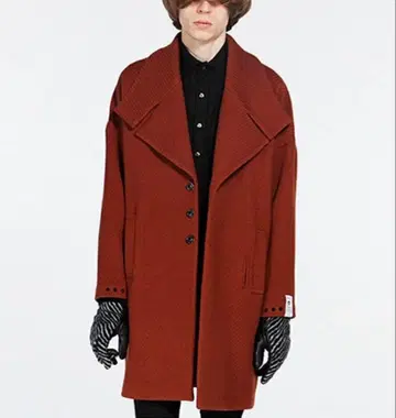 SHAREEF 오렌지 체스터 코트