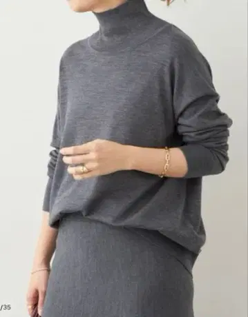 [택 포함 미사용 새상품] WONDER 터틀넥 풀오버 그레이 A