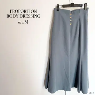 프로포션 바디 드레싱 그레이 플레어 스커트 M