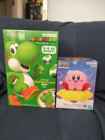 슈퍼 마리오 요시 & SOFYMATES 커비 피규어 세트