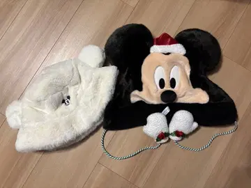 미키마우스 크리스마스 모자 팬캡 세트