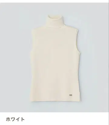 foxey 폭시 실크 터틀 니트 화이트 38