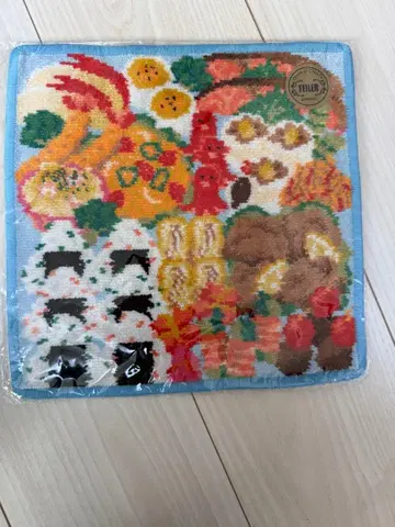 미개봉 새상품 라브러리 바이 페이 와쿠와쿠 벤토 한카치 타월 스카이블루