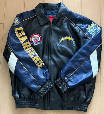 NFL CHARGERS 바시티 자켓 PVC 사이즈 XL