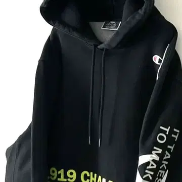 챔피온 로고 맨투맨 후드티 L 블랙 흑 구제 영문