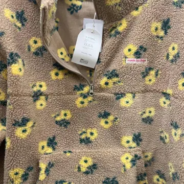 시마무라 ayano 보아 ZIP 꽃무늬 보아 하프 지퍼