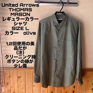 토마스 메이슨 유나이티드 애로우즈 레귤러 셔츠 올리브 L