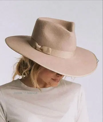 LACK OF COLOR 베이지 펠트 햇