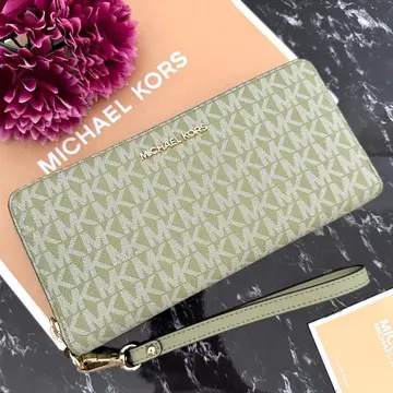 새상품 MICHAEL KORS 장지갑 마이클코어스 그린 장지갑