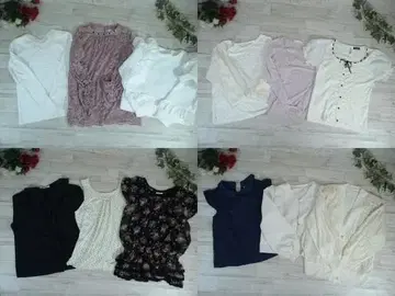 24-5541 여성용 의류 묶음 판매 21벌 M/L 사이즈