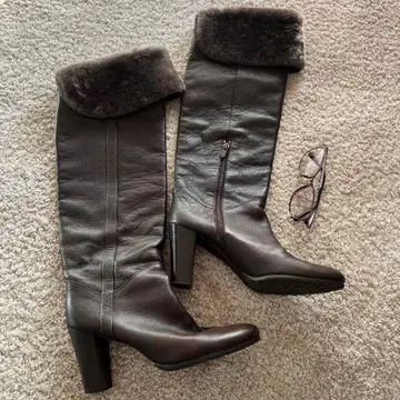 긴자 카네마츠 무스탕 접이식 부츠