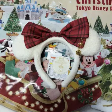 택 포함 새상품 디즈니 크리스마스 릴린린 머리띠 2025