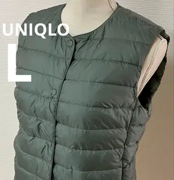 유니클로 울트라 라이트 다운 베스트 노카라 컴팩트 베스트