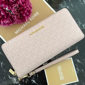 새상품 MICHAEL KORS 장지갑 마이클코어스 핑크 장지갑