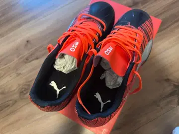 PUMA MEICO 축구화 트레이닝 슈즈 오렌지