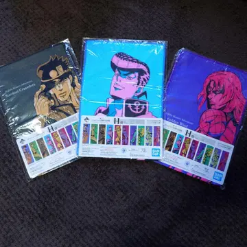 [ 미개봉 새상품 ] 죠죠의 기묘한 모험 제일복권 H상 타월 3개 세트