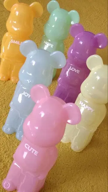 BE@BRICK x 쥬C 콜라보 6색 세트 베어브릭