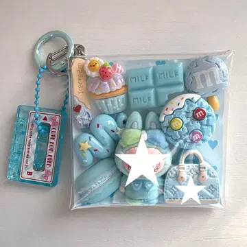 *가챠  파우치 *몬스터 블루