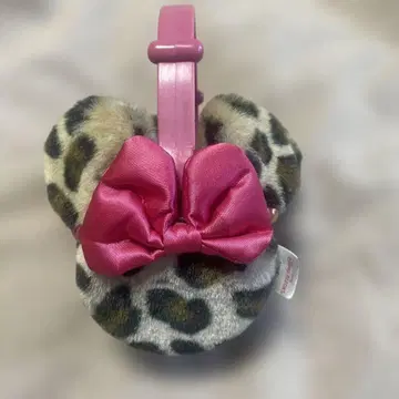 디즈니 귀도리 레오파드 무늬