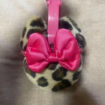 디즈니 귀도리 귀마개 레오파드 무늬 미니