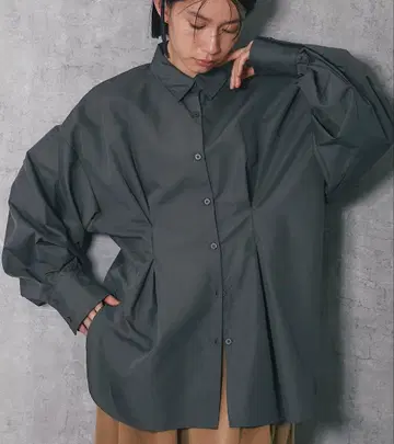 허리턱 셔츠 그레이 ANOTHER S