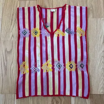 60s 70s 위필 과테말라 자수 베스트 판초 빈티지