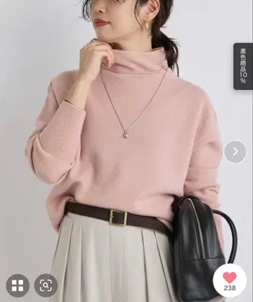 미사용 새상품 RIVE DROITE 울 100 NEW 보틀넥 니트