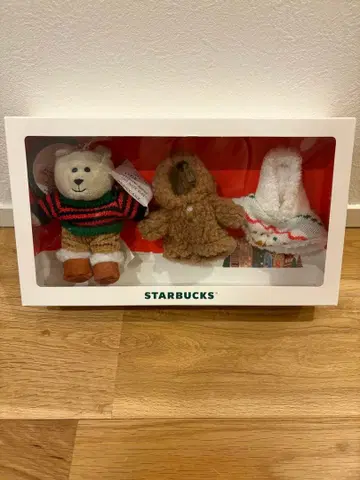 [ 미개봉 ] 스벅 홀리데이 2025 베어리스타 미니 세트 봉제 인형