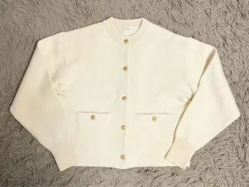 IENA 이에나 더블 페이스 니트 가디건 골드 버튼