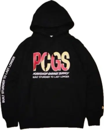 PORKCHOP 풀오버 후드티 BLACK XL