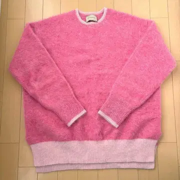 UNITED ARROWS 폭스 캐시미어 크루넥 니트