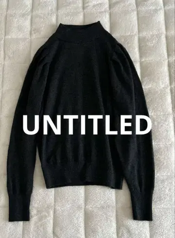 [ UNTITLED ] 푸치 돌먼 니트 워셔블 캐시미어 혼방 니트