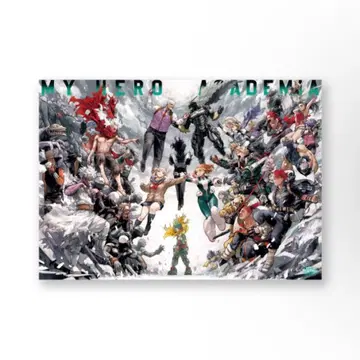 [쇼핑백 포함] 히로아카 원화전 B2 포스터 키 비주얼 히어로 VS 적