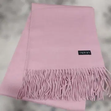 INDIVI 울 캐시미어 머플러 핑크