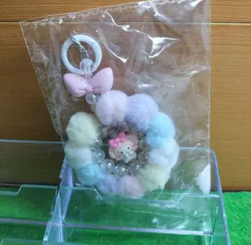 마이멜로디 무지개 퍼 키링