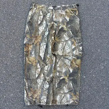 00s 트리 카모 카고 팬츠 빈티지 카모플라쥬 카고 구제 의류