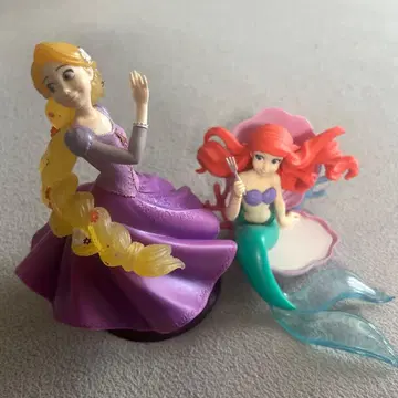 라푼젤 아리엘 제일복권 A상 피규어 2개 세트