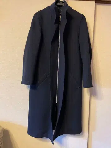 Joe Casely-Hayford 네이비 롱 코트 XS