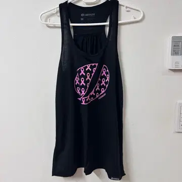 JAZZERCIZE 핑크 리본 탱크탑 M 운동 트레이닝 의류