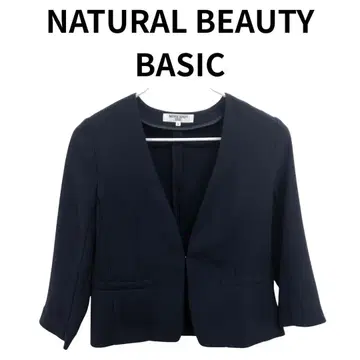 NATURAL BEAUTY BASIC 노카라 자켓 네이비